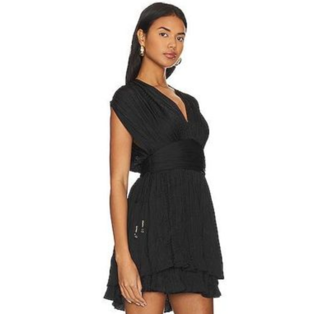NWT❤️‍🔥$128 Free People Silky,  Smocked back Bonny Mini Dress ♥️Ultimate LBD